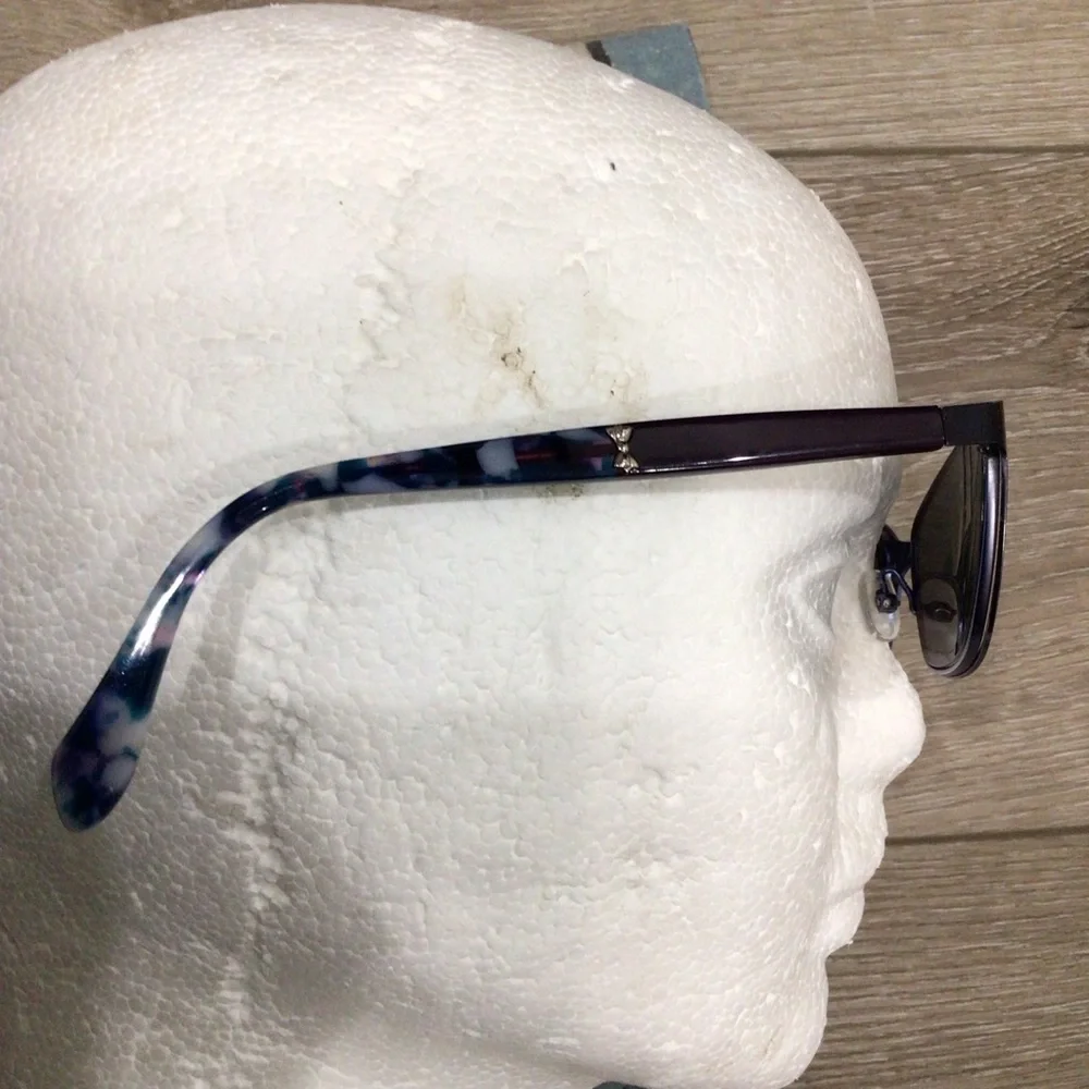 Ted Baker Blue/Purple Metal/Marbled Eyeglasses Frames